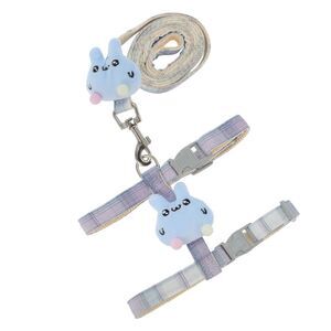 Cartoon I-Shaped Pet Leash Kit Small Blue